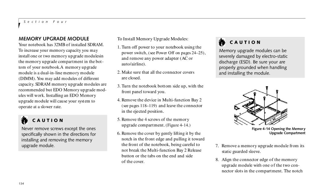 Fujitsu 990TX2 manual To Install Memory Upgrade Modules 