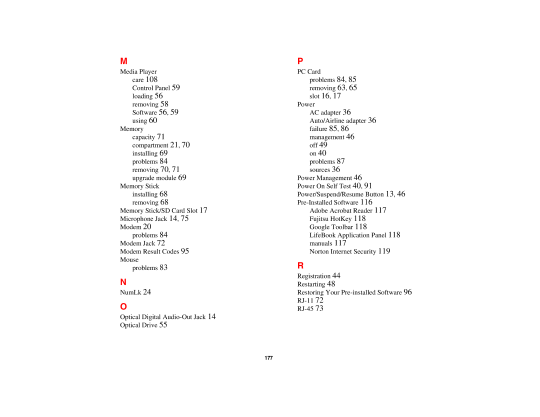 Fujitsu A3210 manual 177 