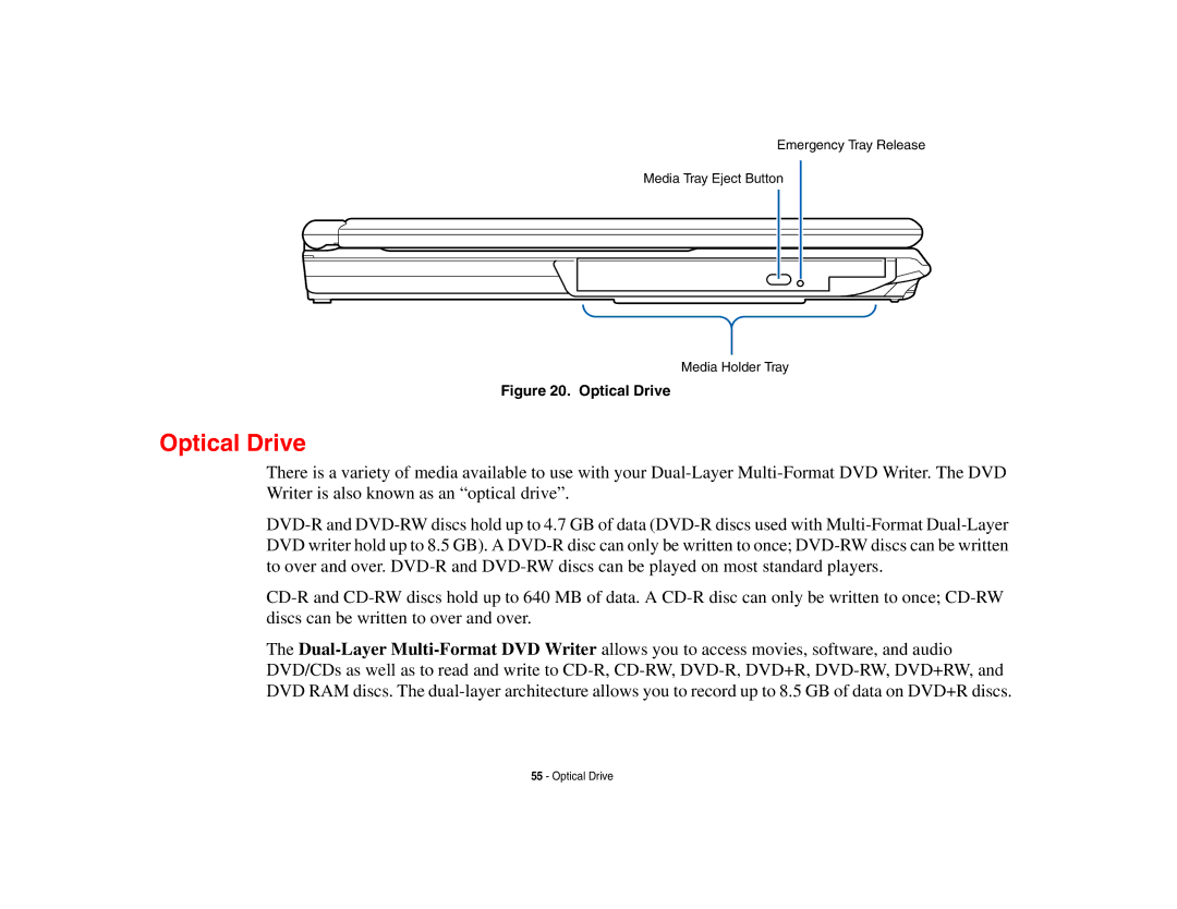 Fujitsu A3210 manual Optical Drive 