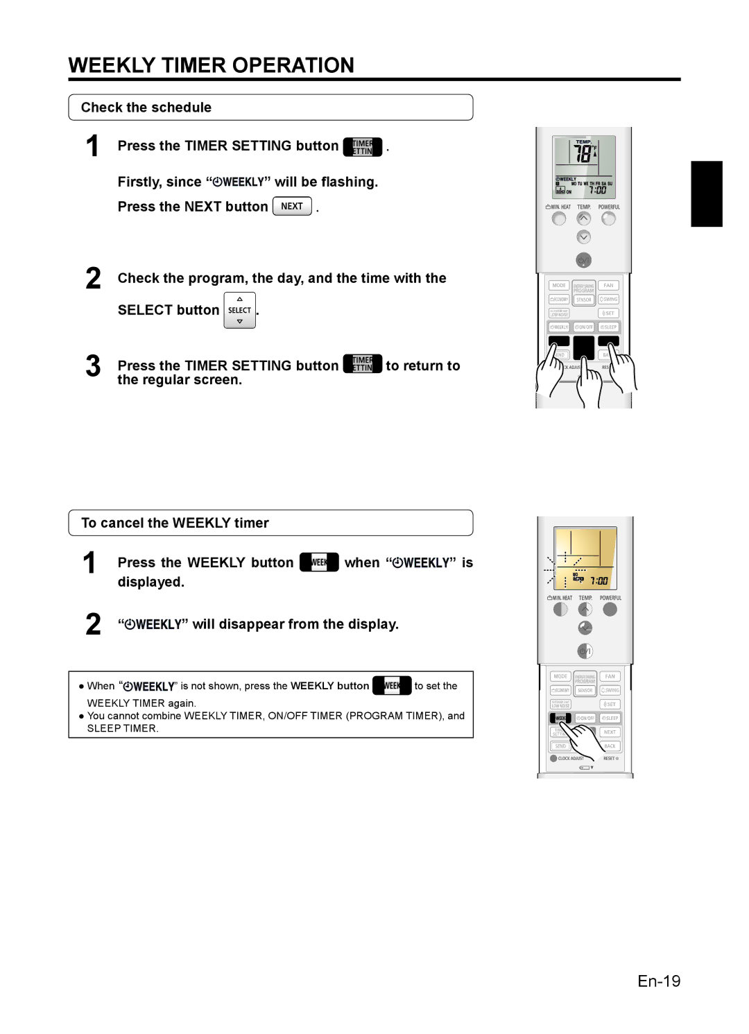 Fujitsu 9319356051, AIR CONDITIONER manuel dutilisation To return to 