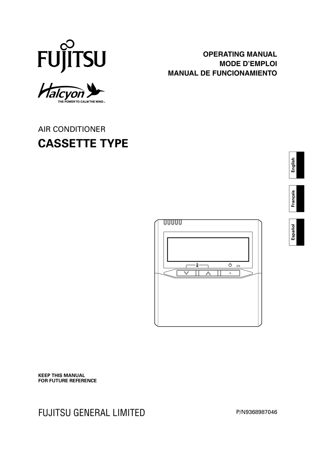 Fujitsu AIR CONDITIONER CASSETTE TYPE, 9368987046 manual Cassette Type 