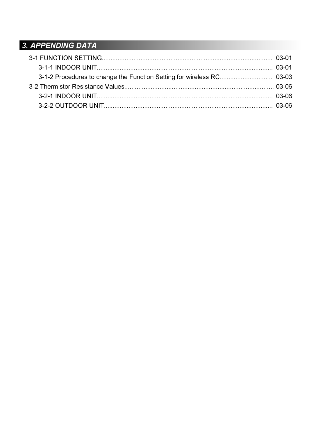 Fujitsu ASU12RL2, AOU12RL2, AOU09RL2 manual Appending Data 