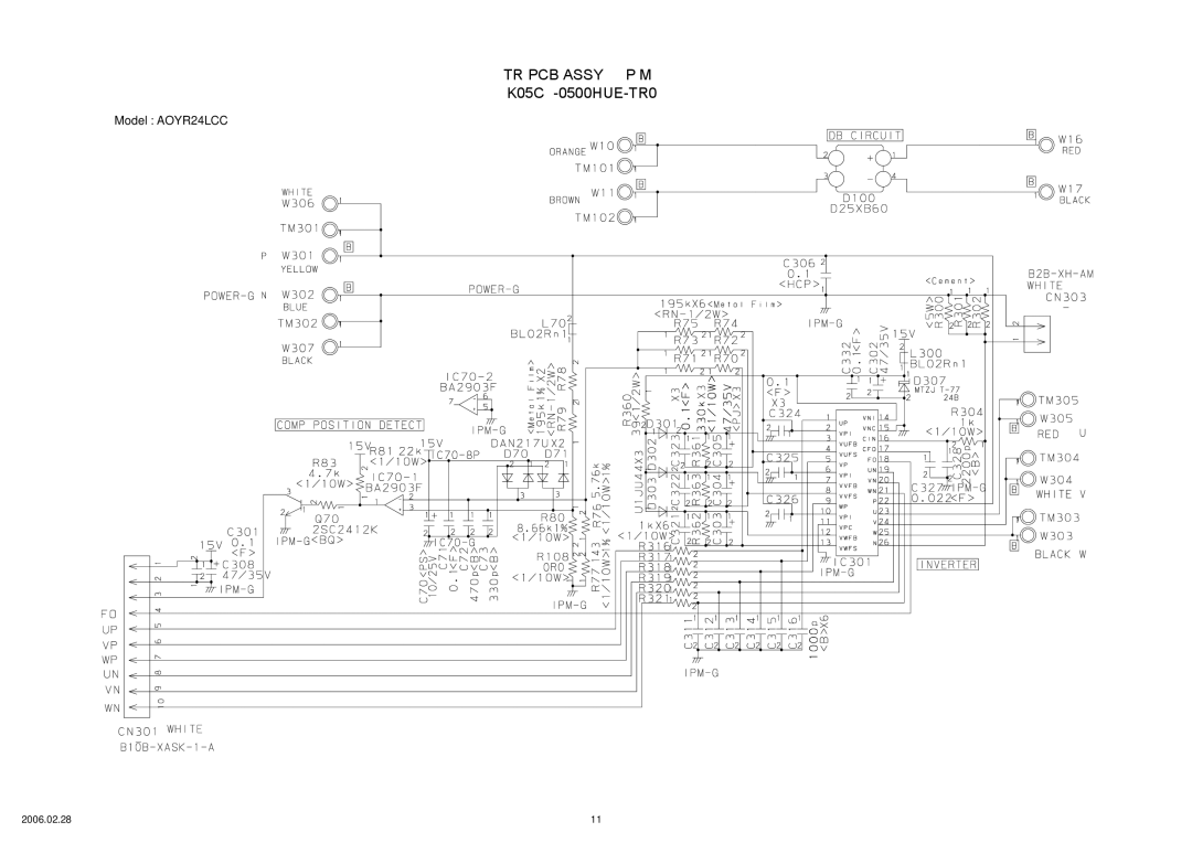 Fujitsu ASYA24LCC, AOYR24LCC specifications TR PCB Assy I P M, K05CZ-0500HUE-TR0 