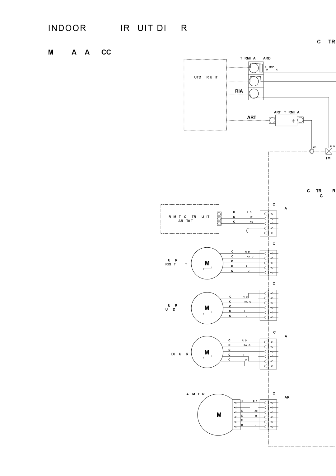 Fujitsu AOYR24LCC specifications Indoor PCB Circuit Diagram, Model ASYA24LCC 