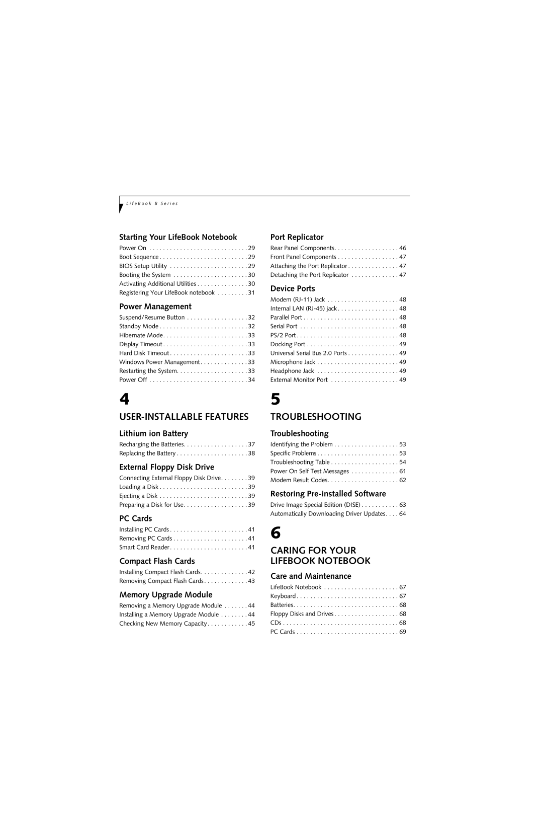 Fujitsu B3020D manual Troubleshooting 