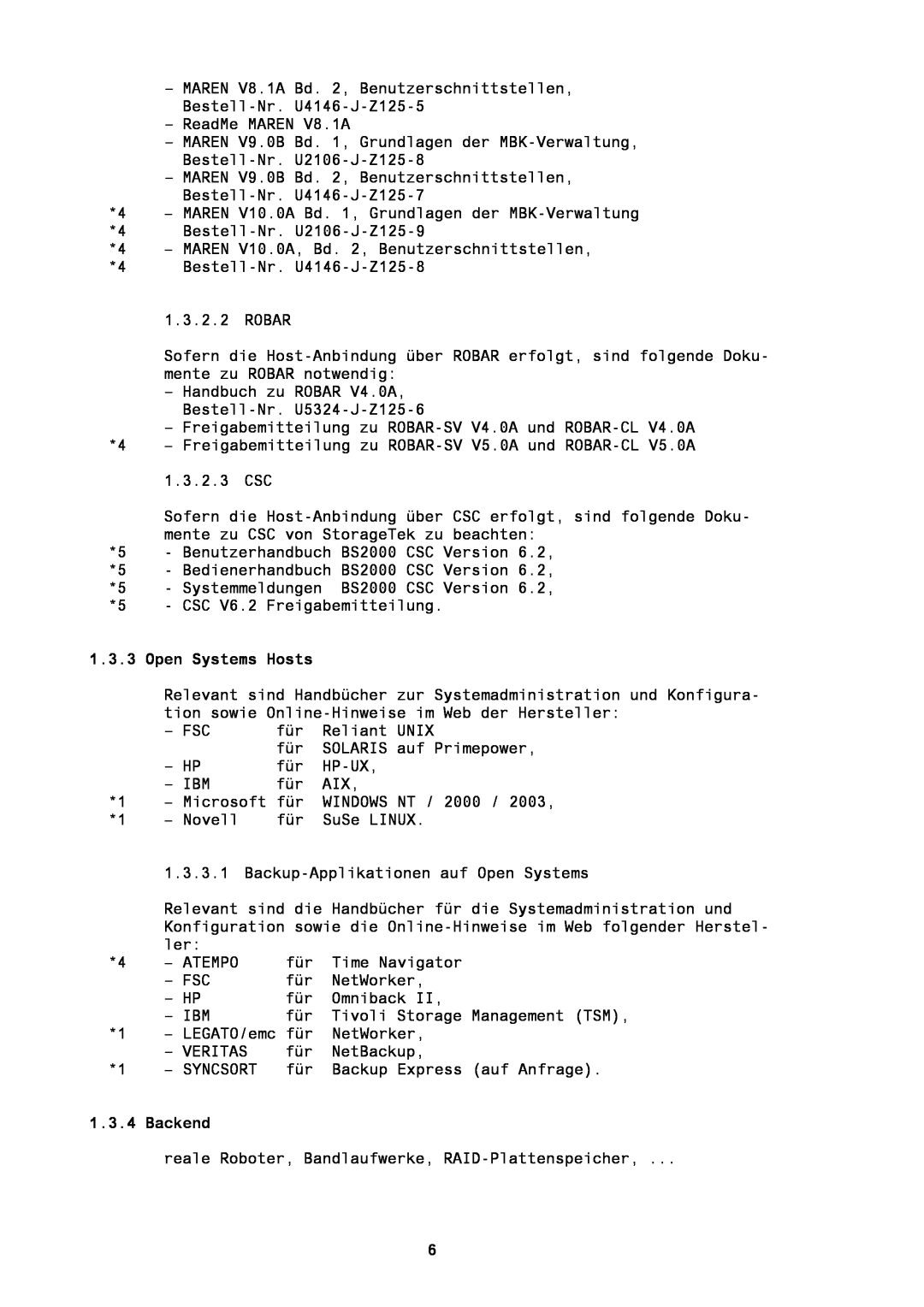 Fujitsu BS2000/OSD manual Open Systems Hosts, Backend 