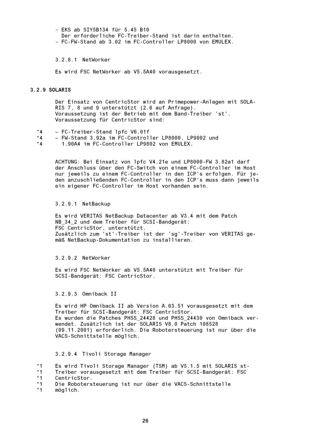 Fujitsu BS2000/OSD manual Solaris 