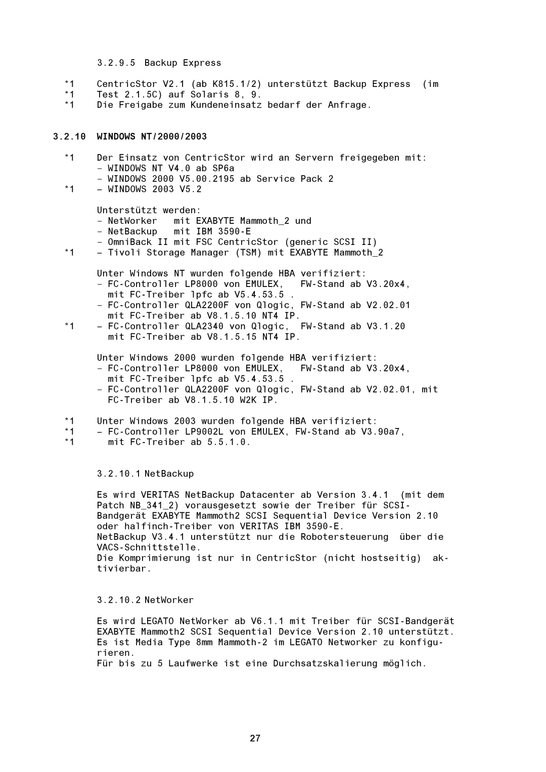 Fujitsu BS2000/OSD manual Windows NT/2000/2003 