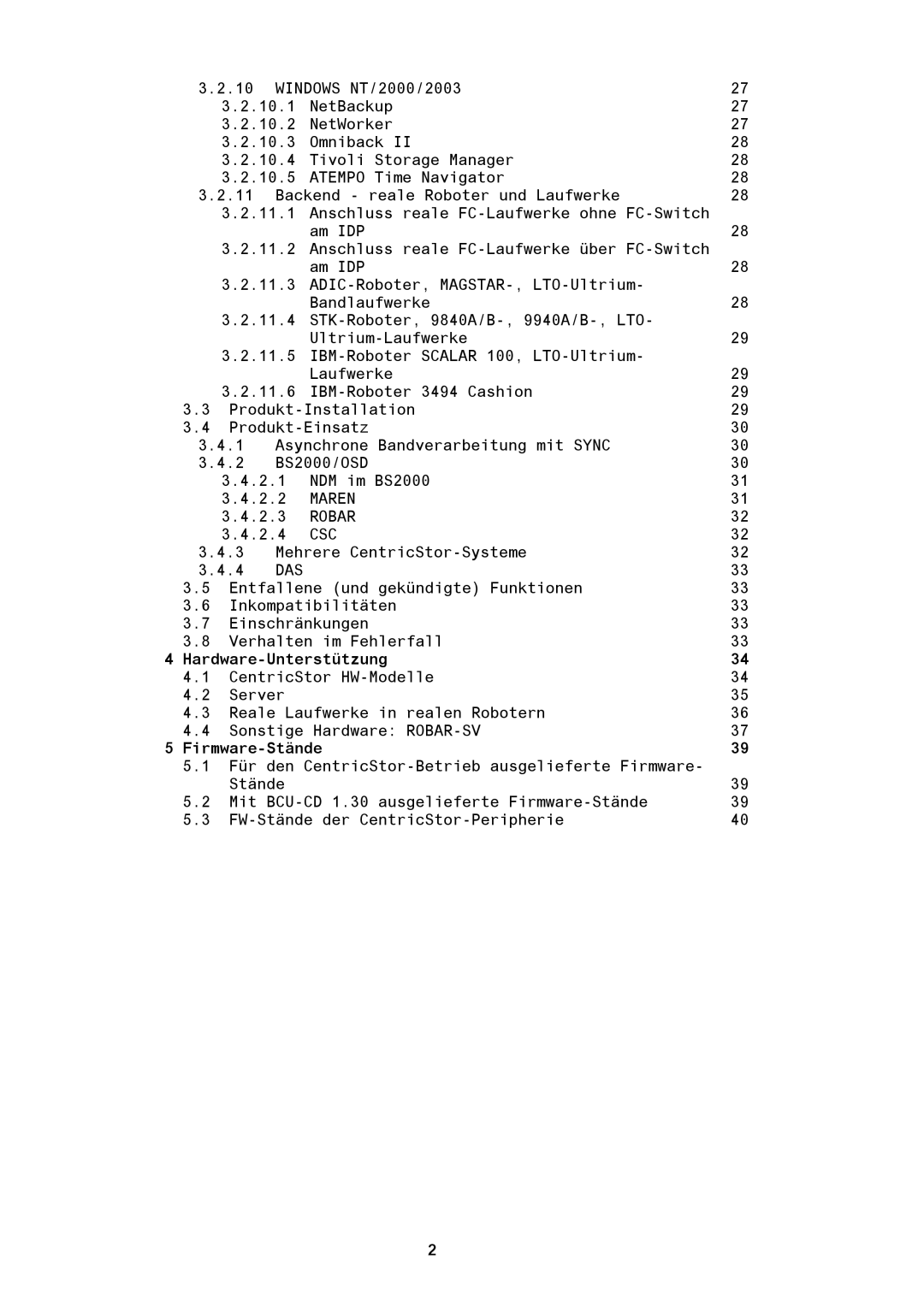 Fujitsu BS2000/OSD manual Das, Hardware-Unterstützung, Firmware-Stände 