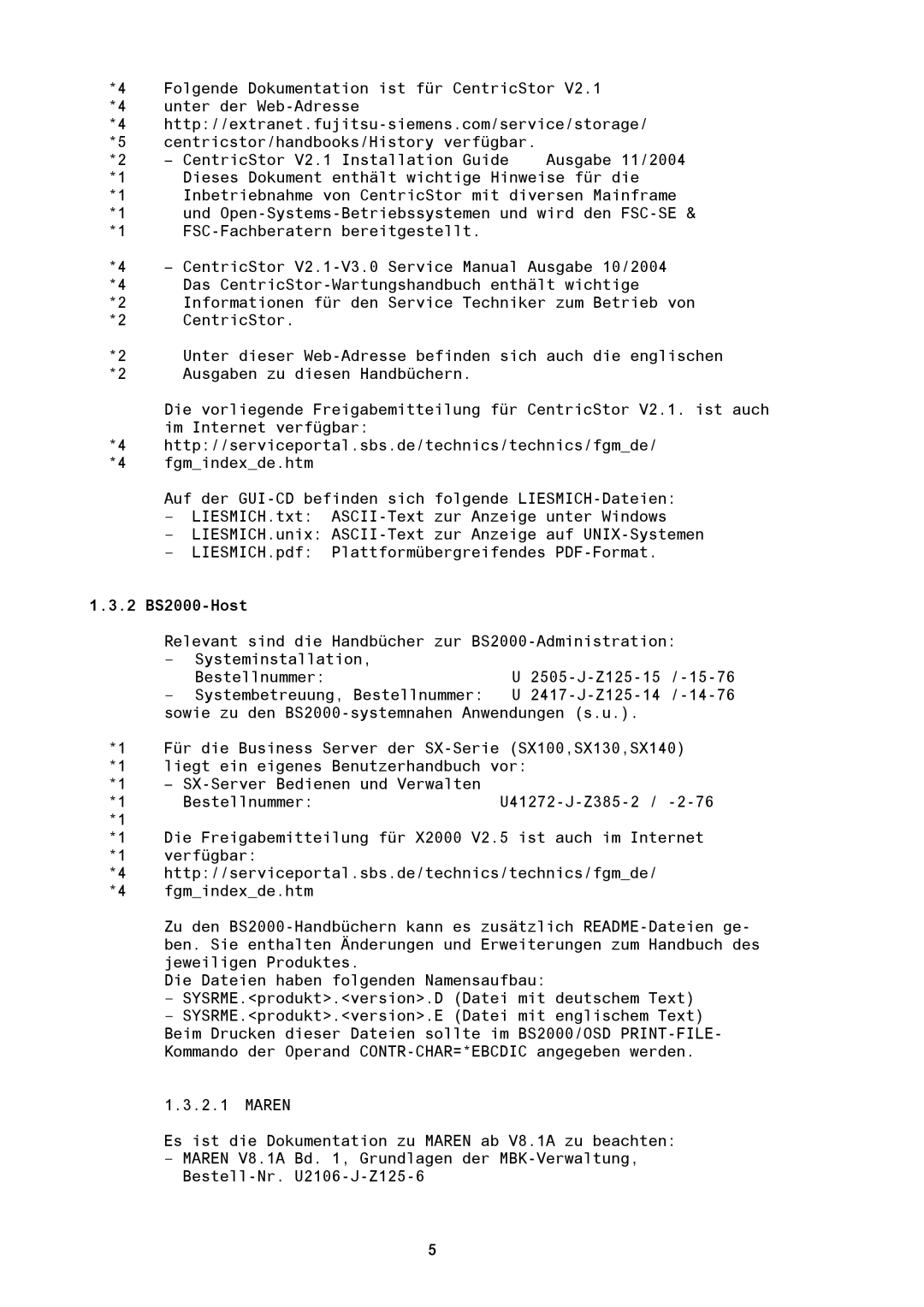 Fujitsu BS2000/OSD manual 2 BS2000-Host 