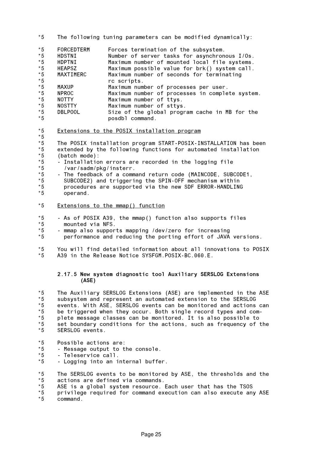 Fujitsu BS2OSD manual New system diagnostic tool Auxiliary Serslog Extensions ASE 