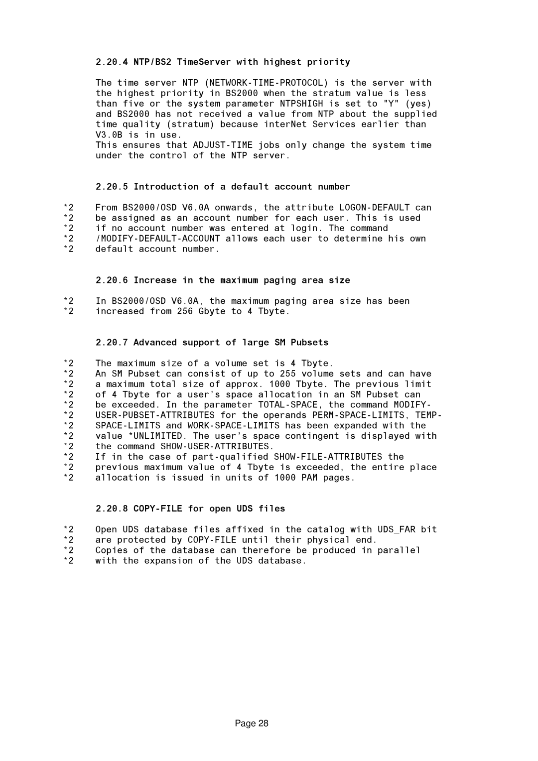 Fujitsu BS2OSD manual 20.4 NTP/BS2 TimeServer with highest priority, Introduction of a default account number 