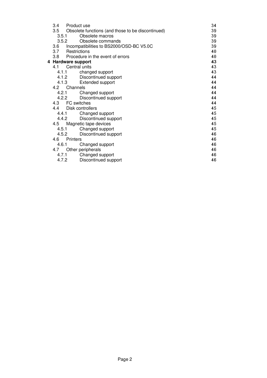 Fujitsu BS2OSD manual Hardware support 