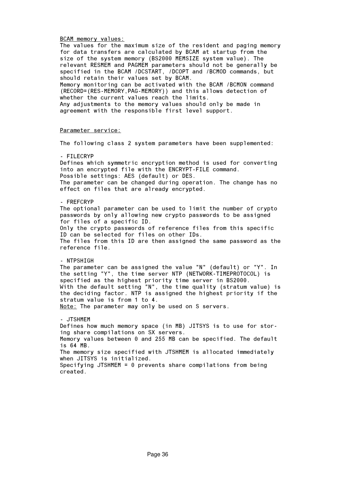 Fujitsu BS2OSD manual Filecryp, Frefcryp, Ntpshigh, Jtshmem 