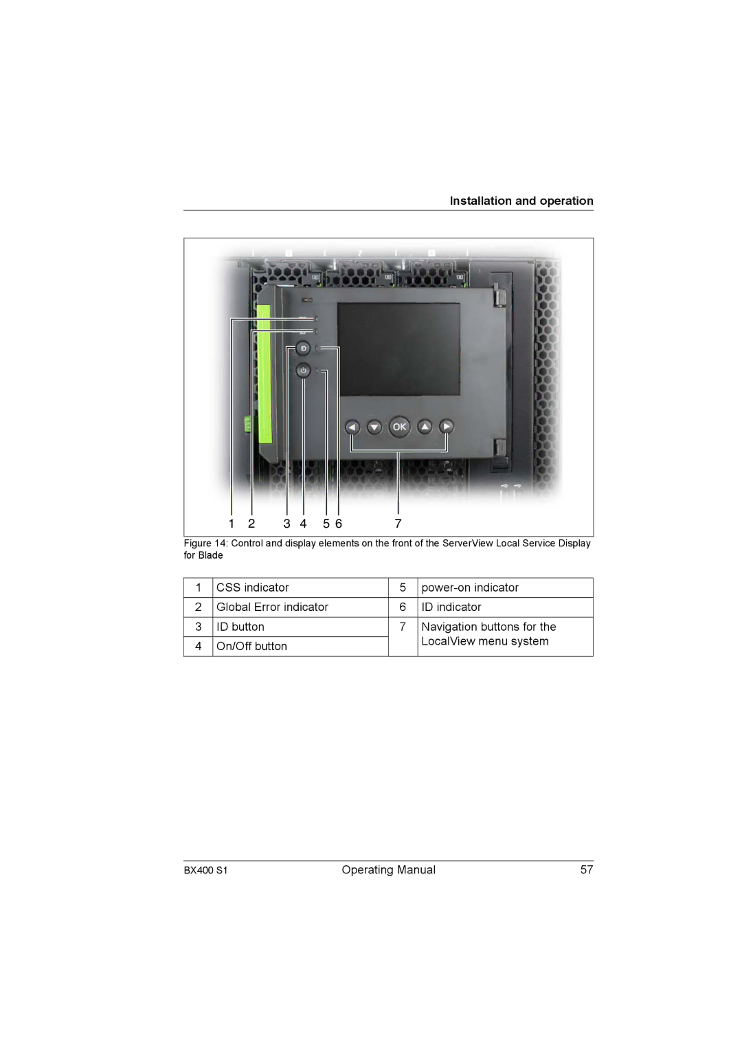 Fujitsu BX400 S1 manual Installation and operation 