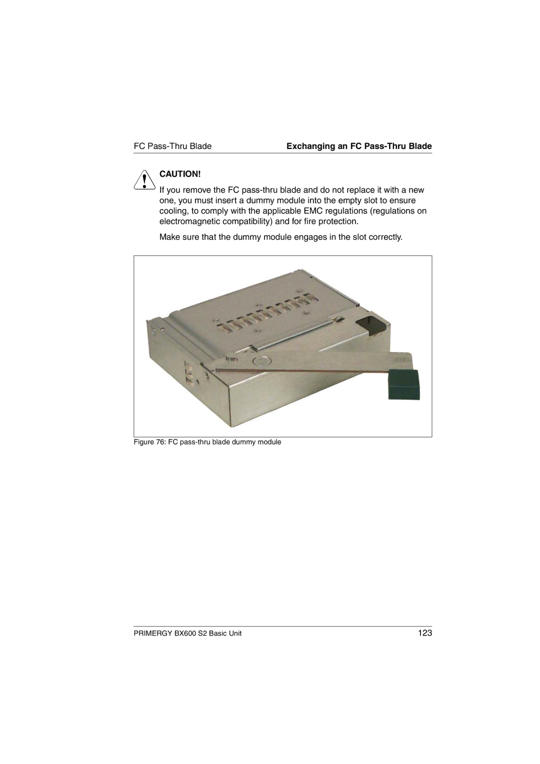 Fujitsu BX600 S2 manual 123 