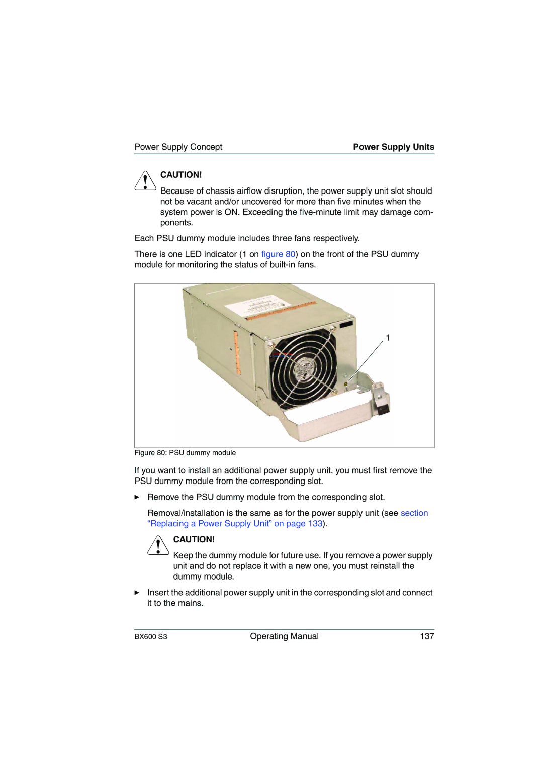 Fujitsu BX600 S3 manual Operating Manual 137 