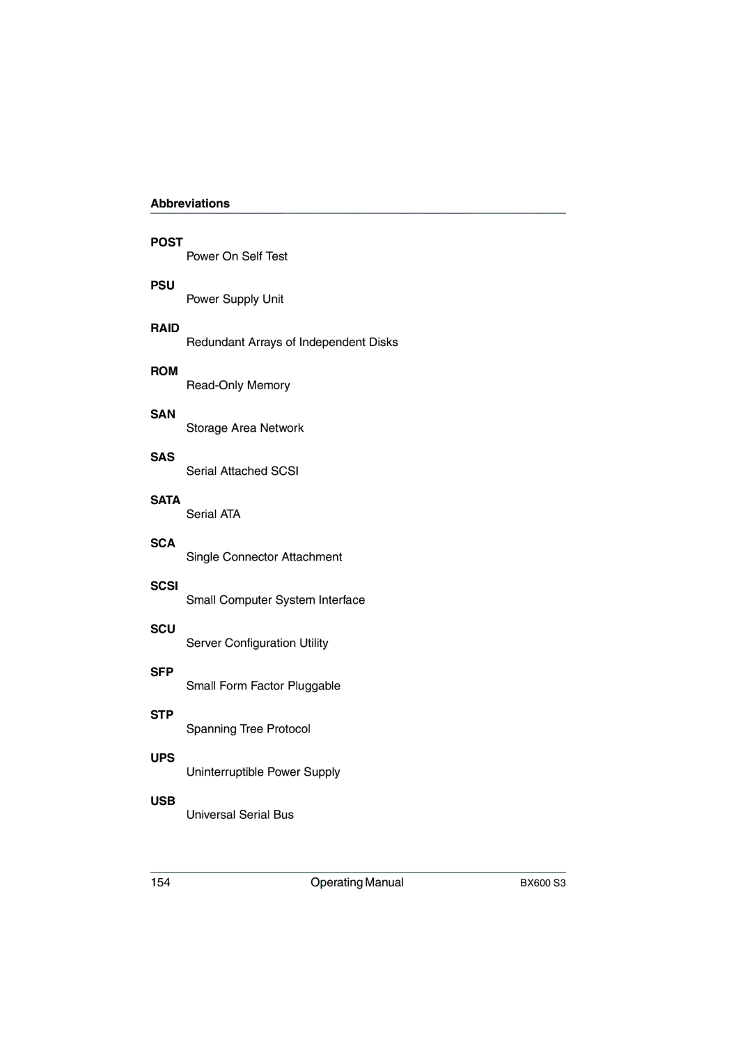 Fujitsu BX600 S3 manual Post 