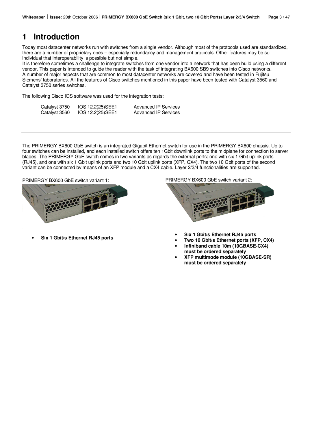 Fujitsu BX600 SB9 manual Introduction 