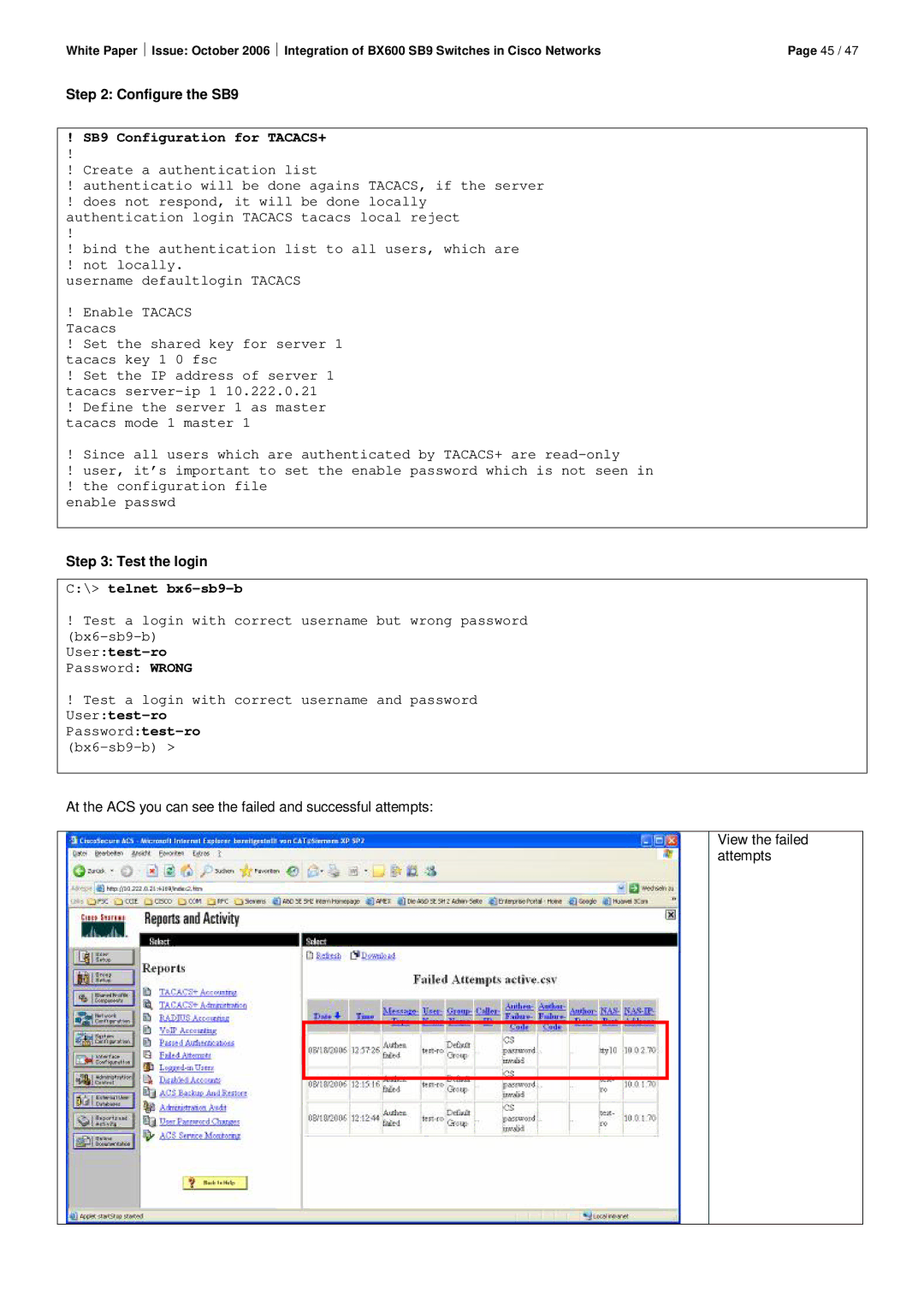 Fujitsu BX600 SB9 manual Configure the SB9 