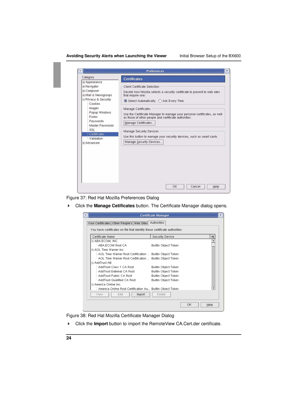 Fujitsu BX600 manual Avoiding Security Alerts when Launching the Viewer 