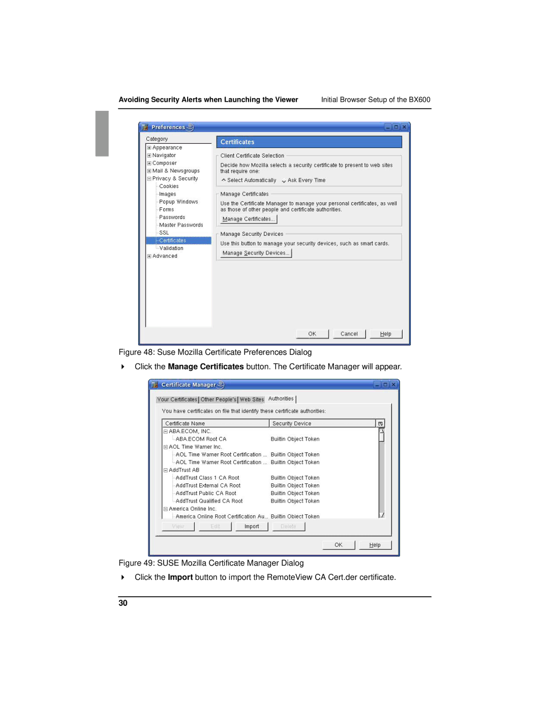 Fujitsu BX600 manual Avoiding Security Alerts when Launching the Viewer 