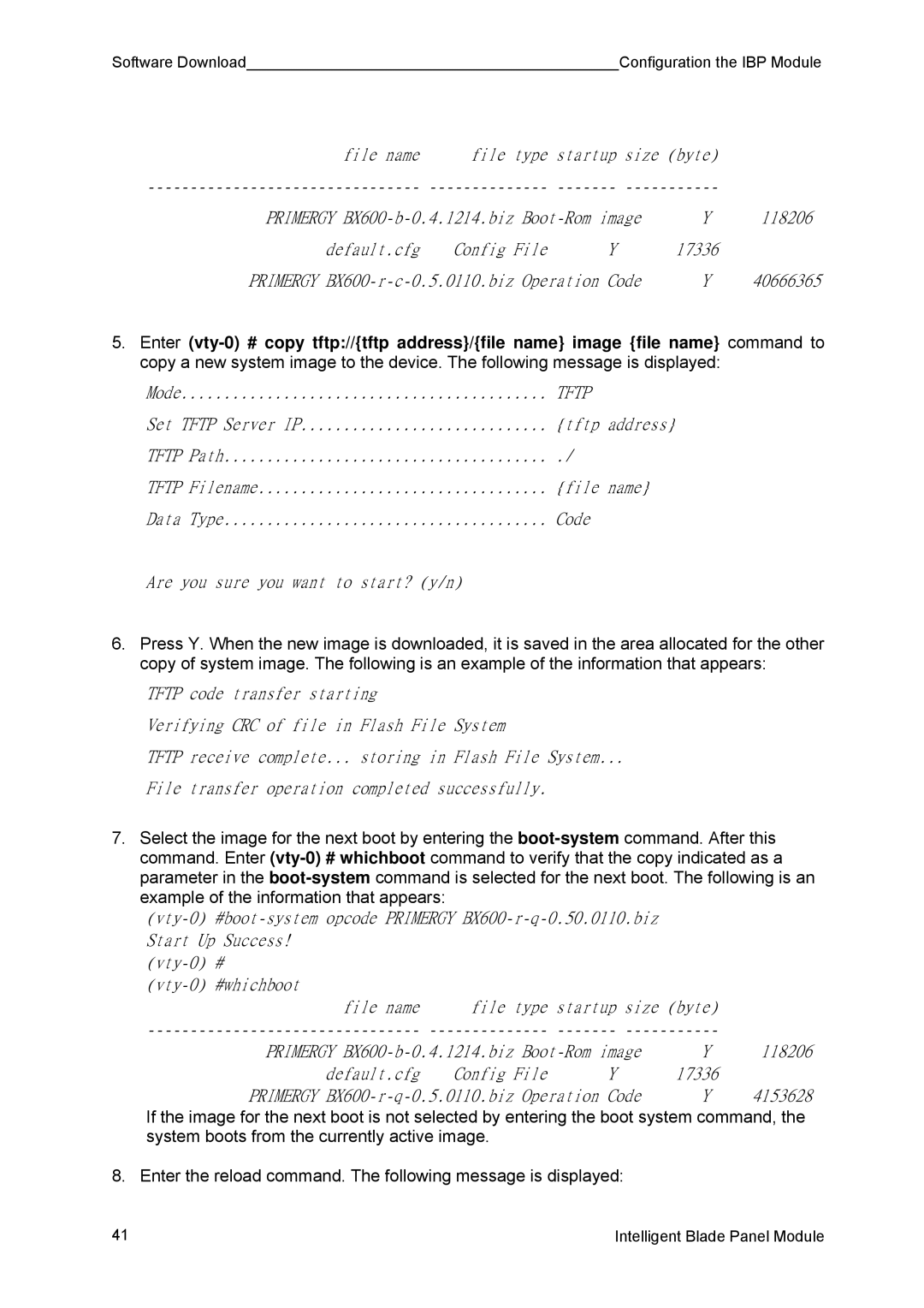 Fujitsu BX600 manual Tftp 