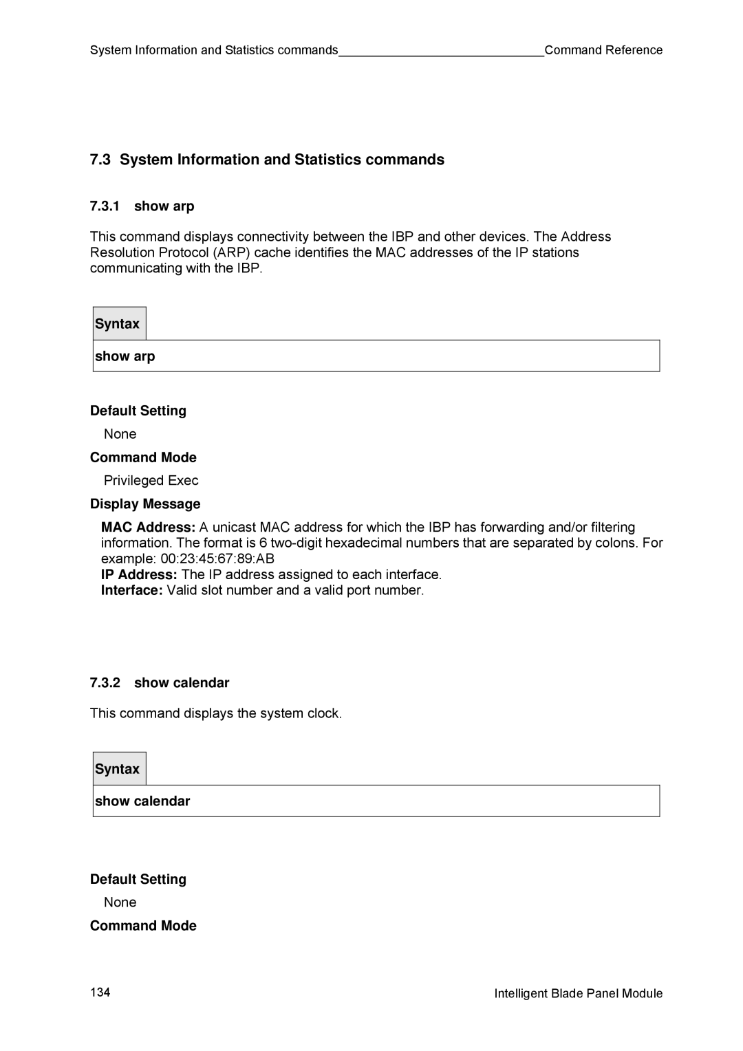 Fujitsu BX600 manual System Information and Statistics commands 