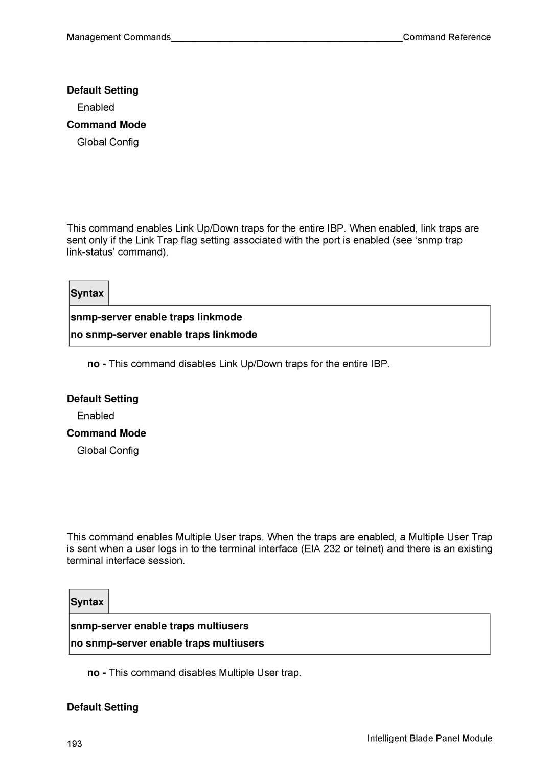 Fujitsu BX600 manual No This command disables Multiple User trap 