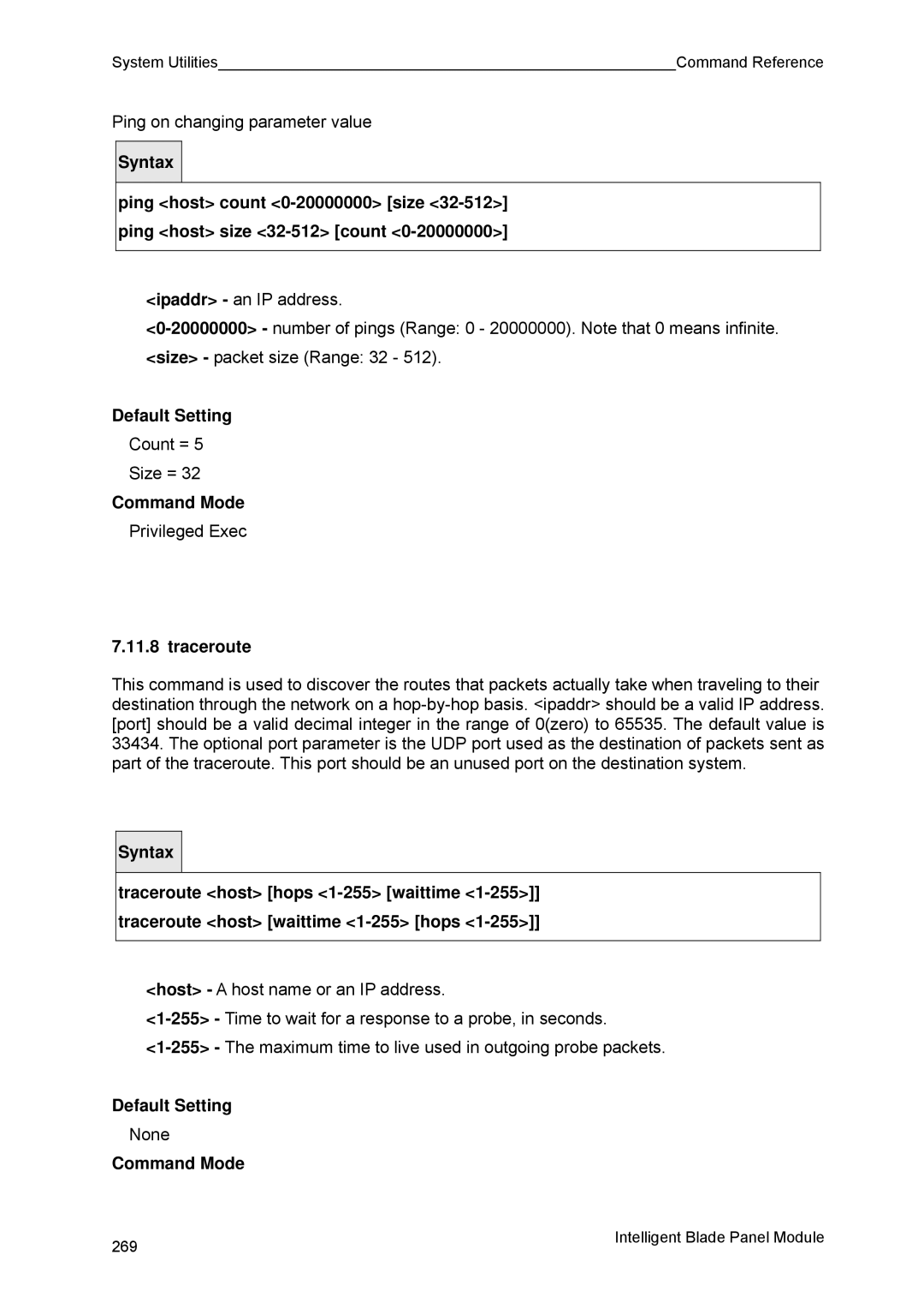 Fujitsu BX600 manual Traceroute 