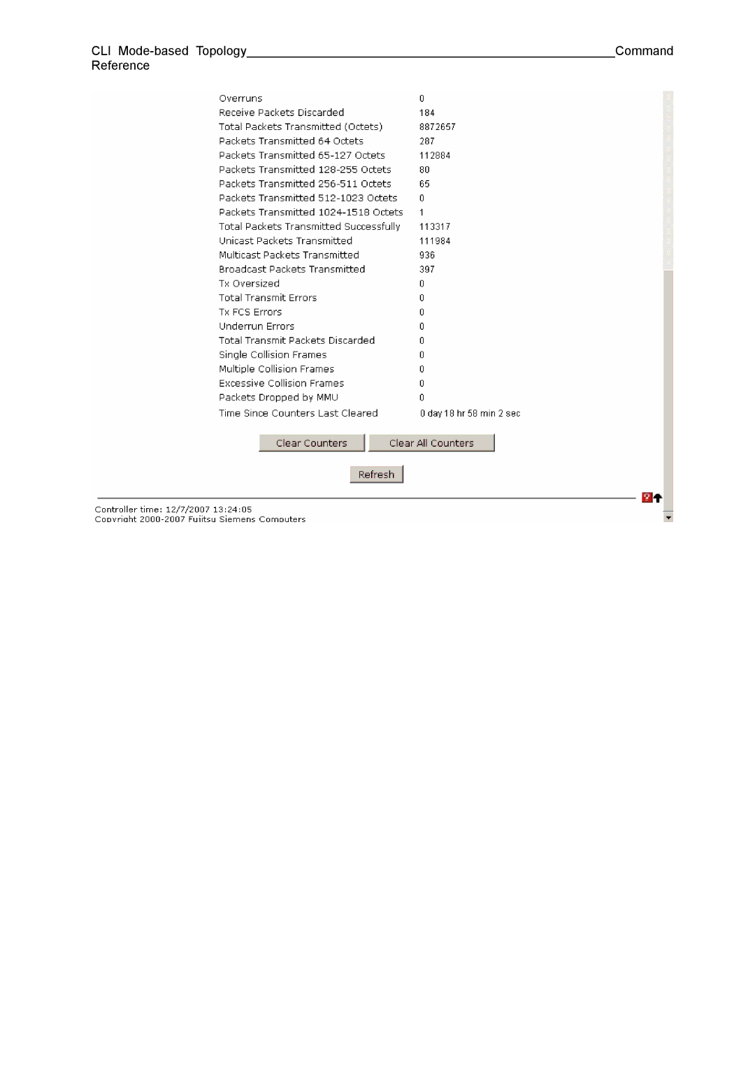 Fujitsu BX600 manual CLI Mode-based Topology Command Reference 