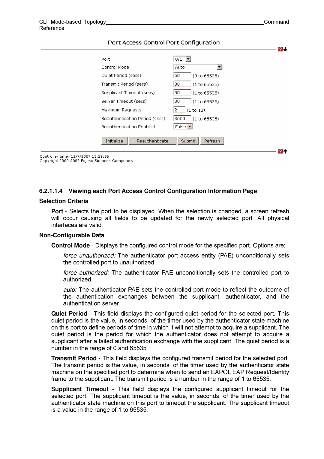 Fujitsu BX600 manual Non-Configurable Data 