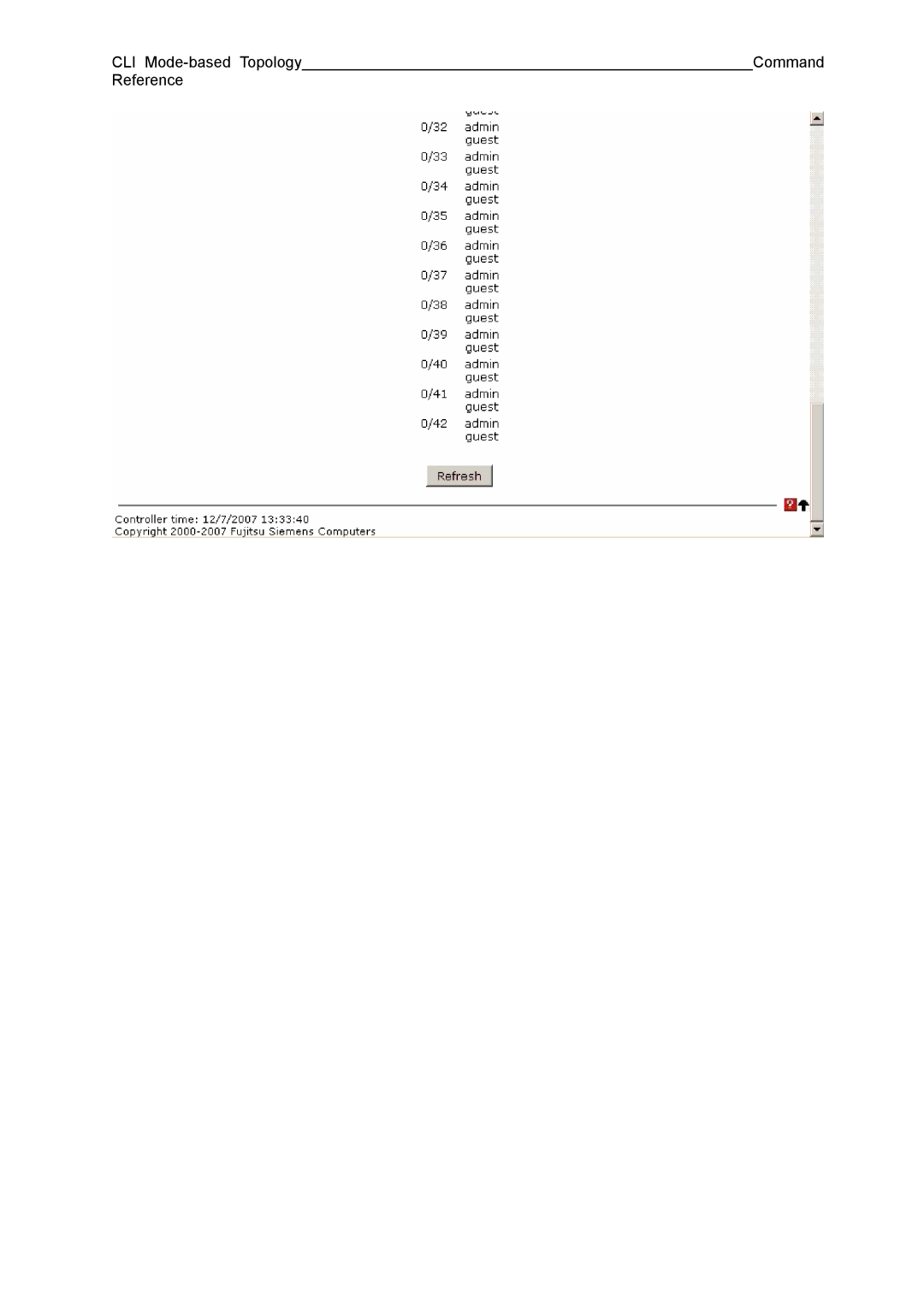 Fujitsu BX600 manual CLI Mode-based Topology Command Reference 