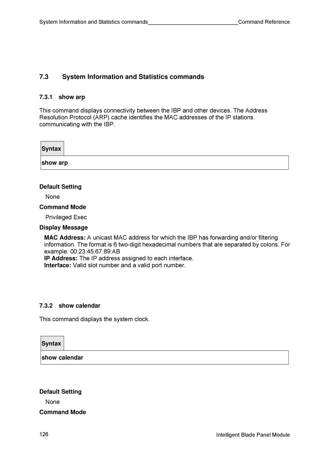 Fujitsu BX600 manual System Information and Statistics commands 