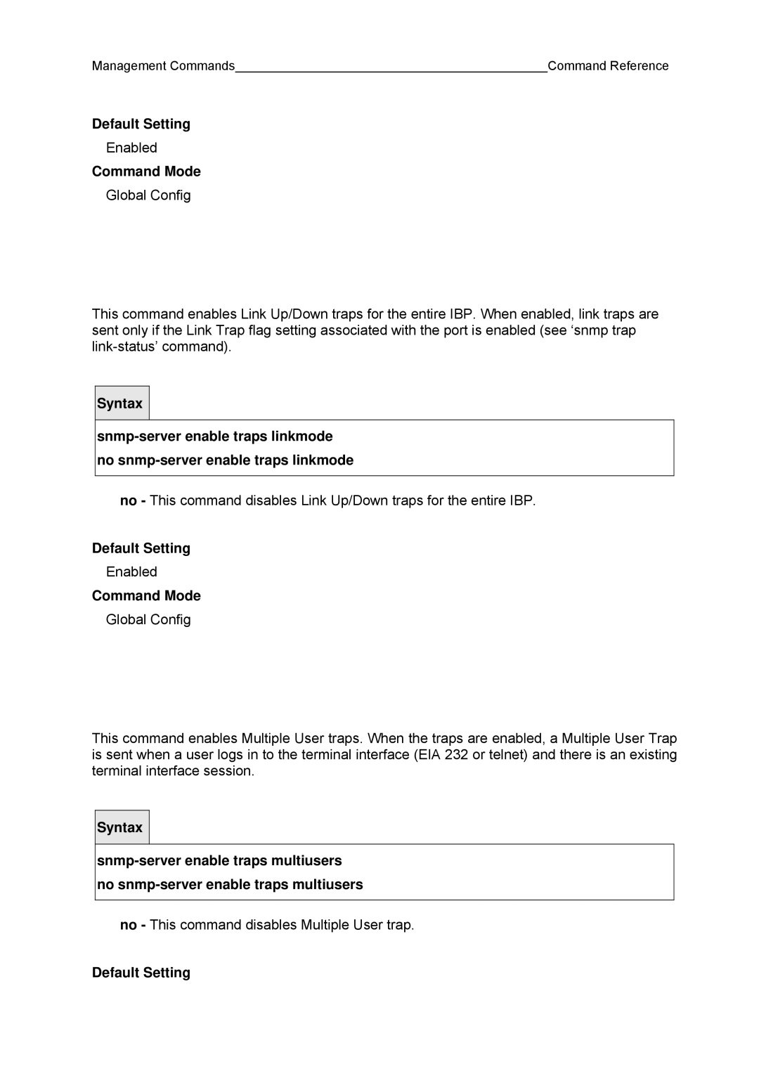 Fujitsu BX600 manual No This command disables Multiple User trap 