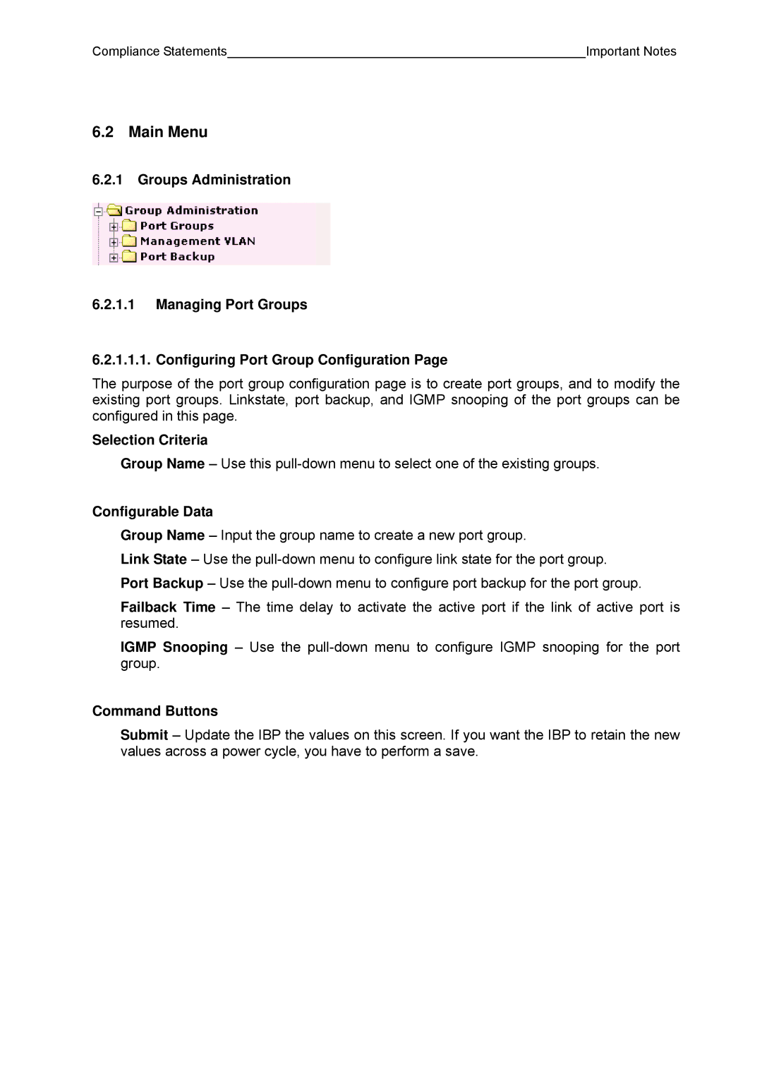 Fujitsu BX600 manual Main Menu, Selection Criteria, Configurable Data, Command Buttons 