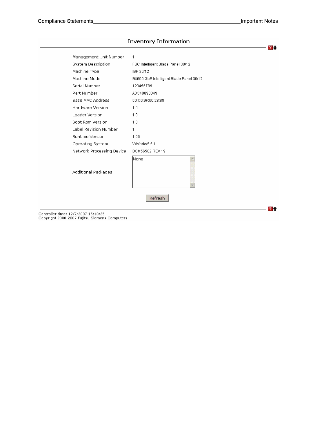 Fujitsu BX600 manual Compliance Statements Important Notes 