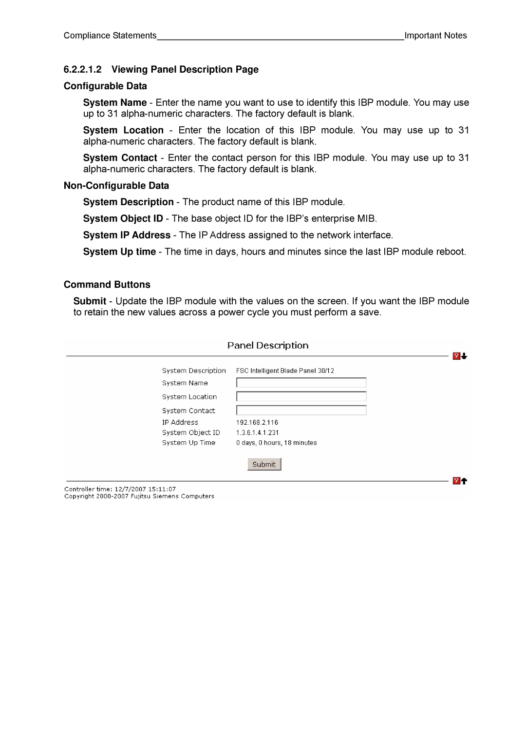 Fujitsu BX600 manual Viewing Panel Description Page Configurable Data 