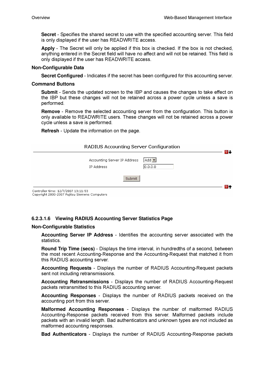 Fujitsu BX600 manual Non-Configurable Data 