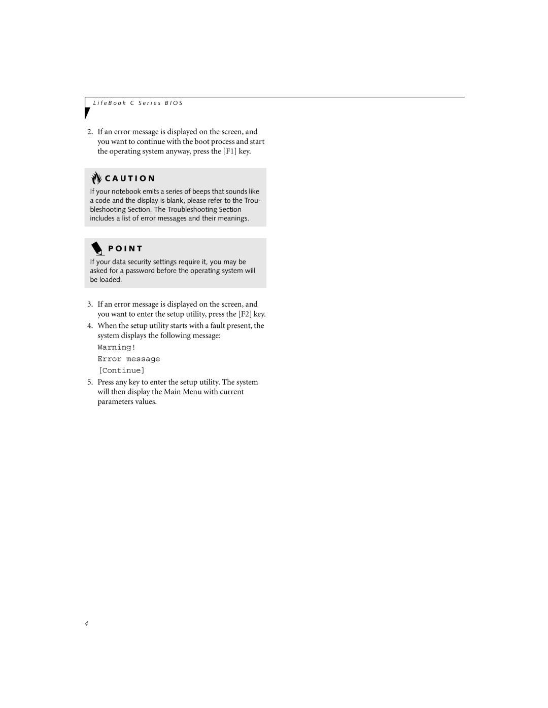 Fujitsu C-6581, C-6591 manual U T I O N 