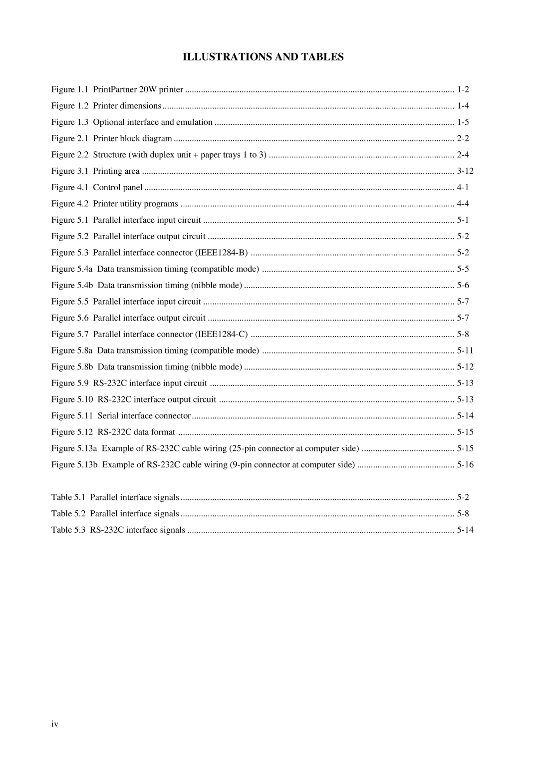 Fujitsu C145-C037-01EN manual Illustrations and Tables 