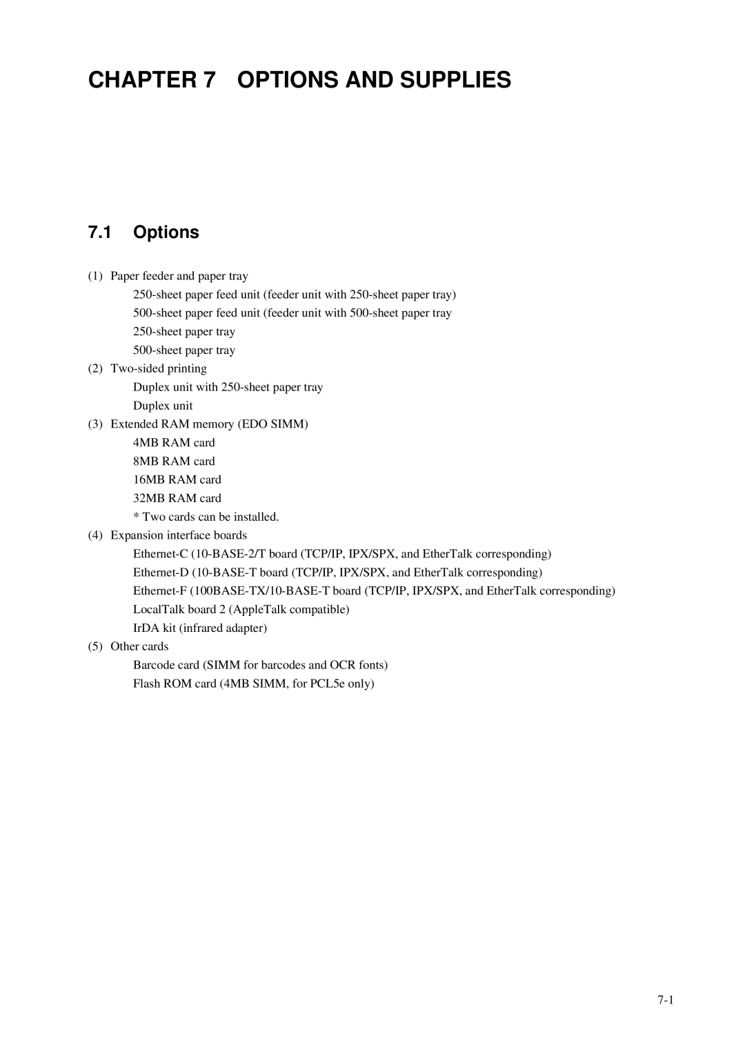 Fujitsu C145-C037-01EN manual Options and Supplies 