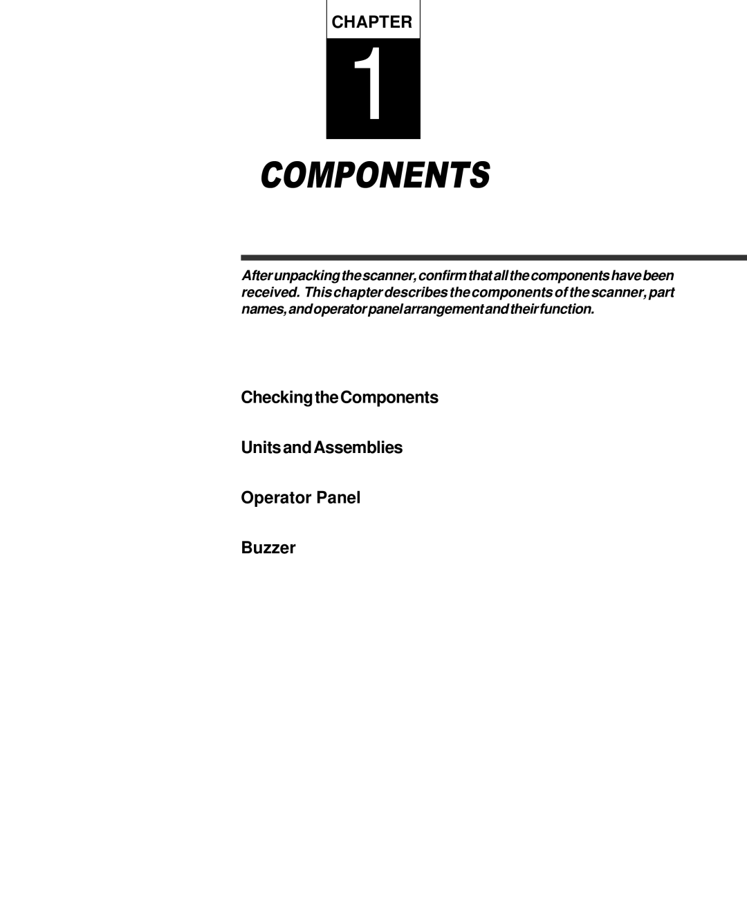 Fujitsu C150-E141-02EN manual Components 