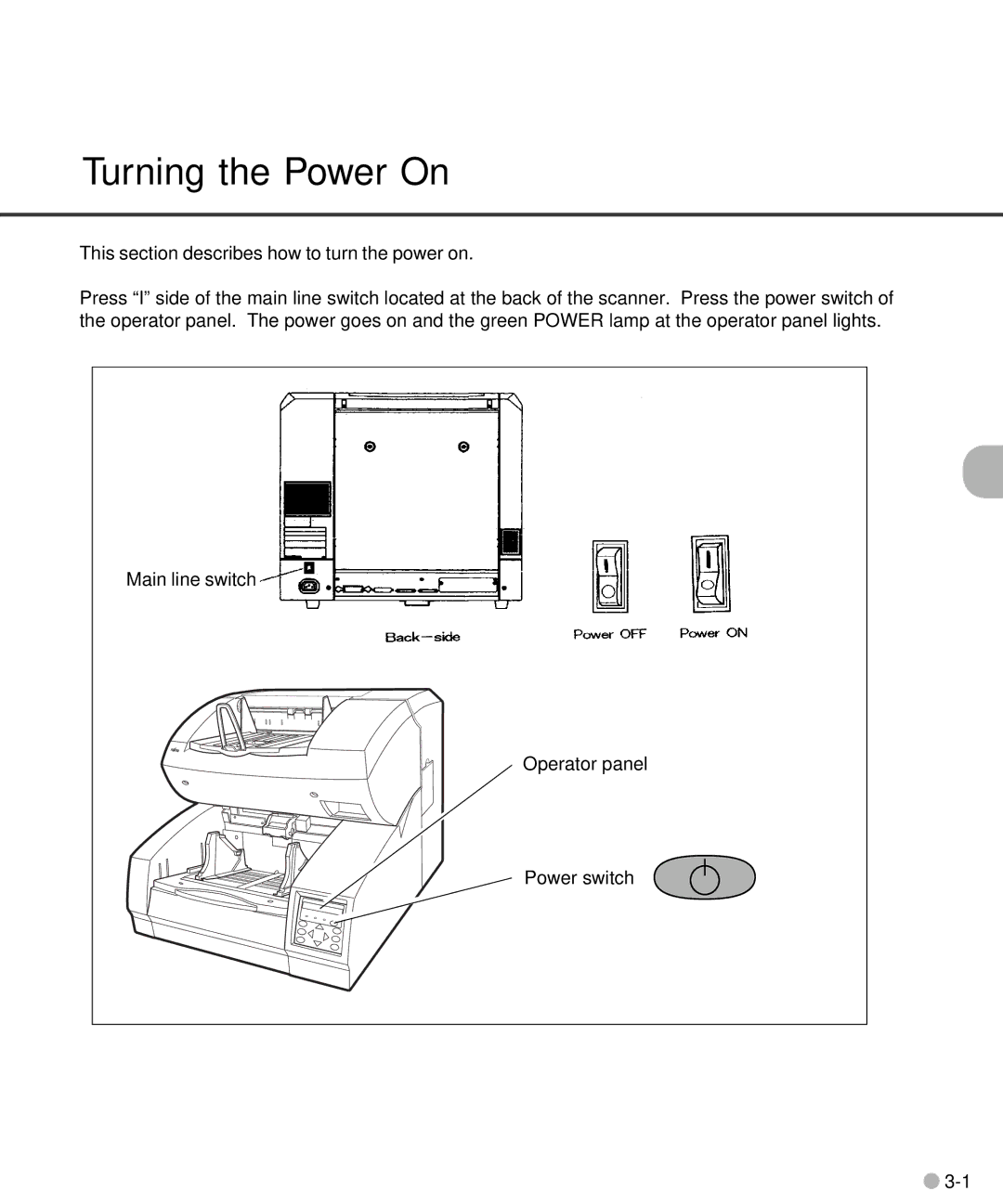 Fujitsu C150-E141-02EN manual Turning the Power On 