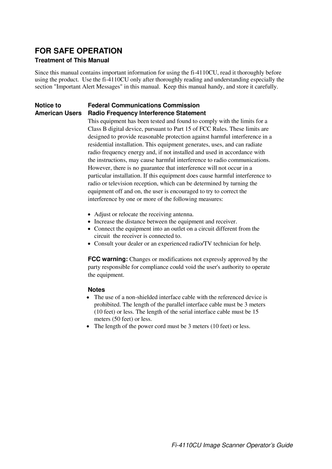 Fujitsu C150-E194-01EN manual For Safe Operation 