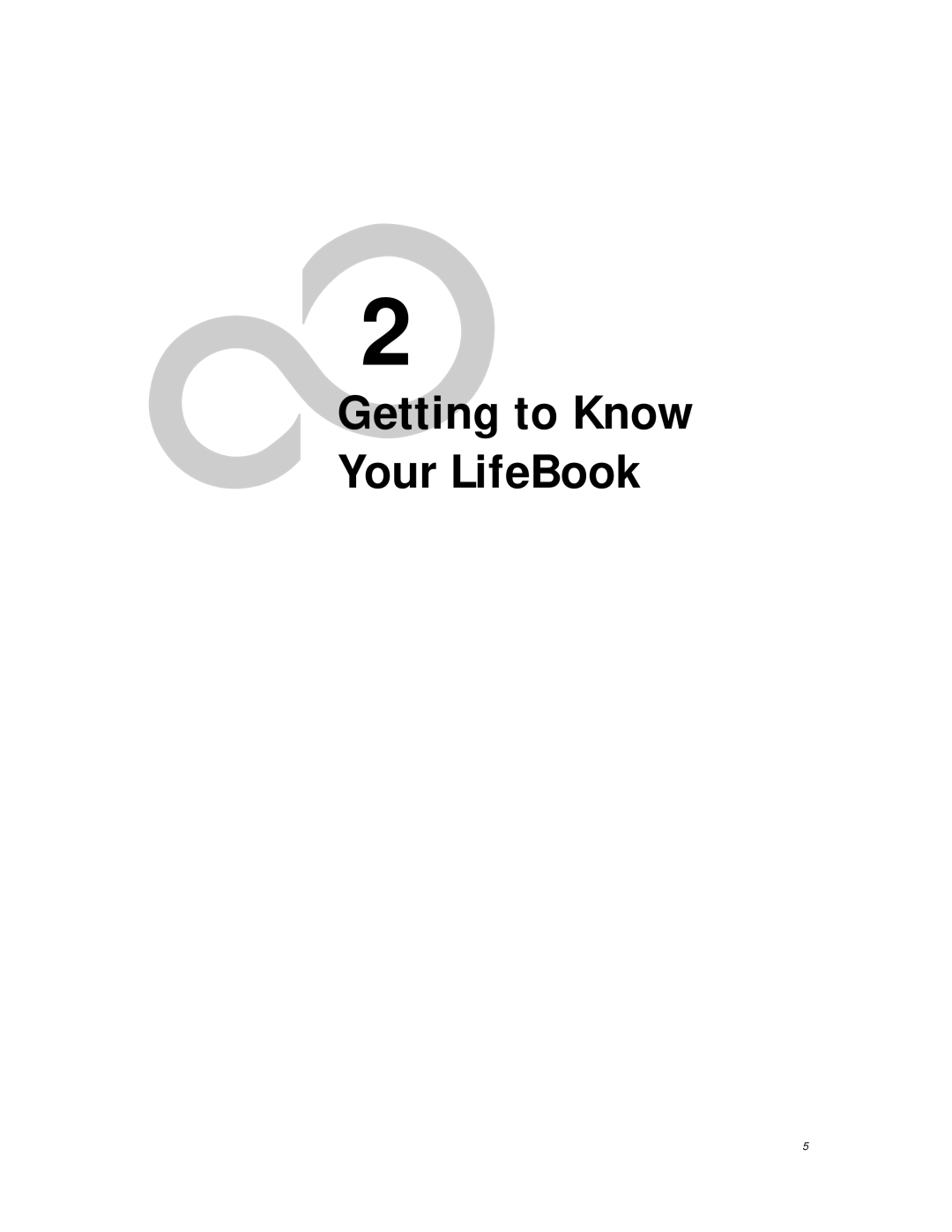 Fujitsu C6577 manual Getting to Know Your LifeBook 