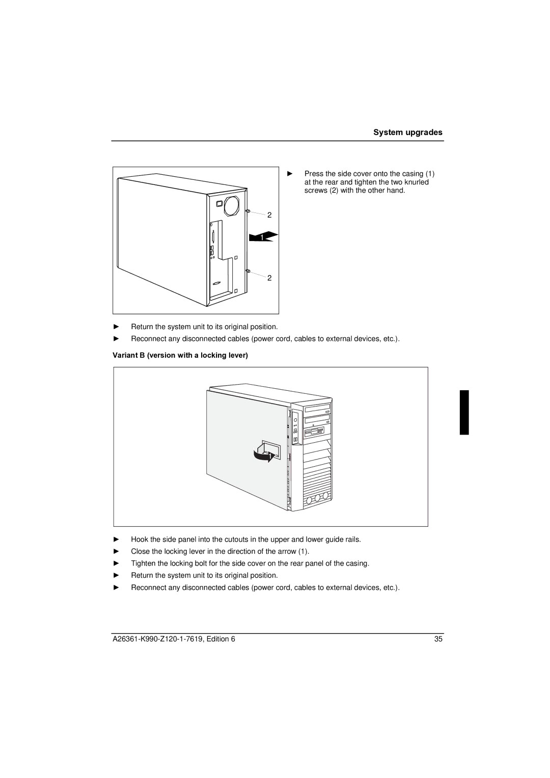 Fujitsu CELCIUS M/V/R manual System upgrades 