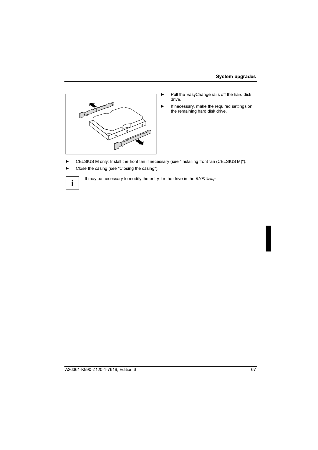 Fujitsu CELCIUS M/V/R manual System upgrades 