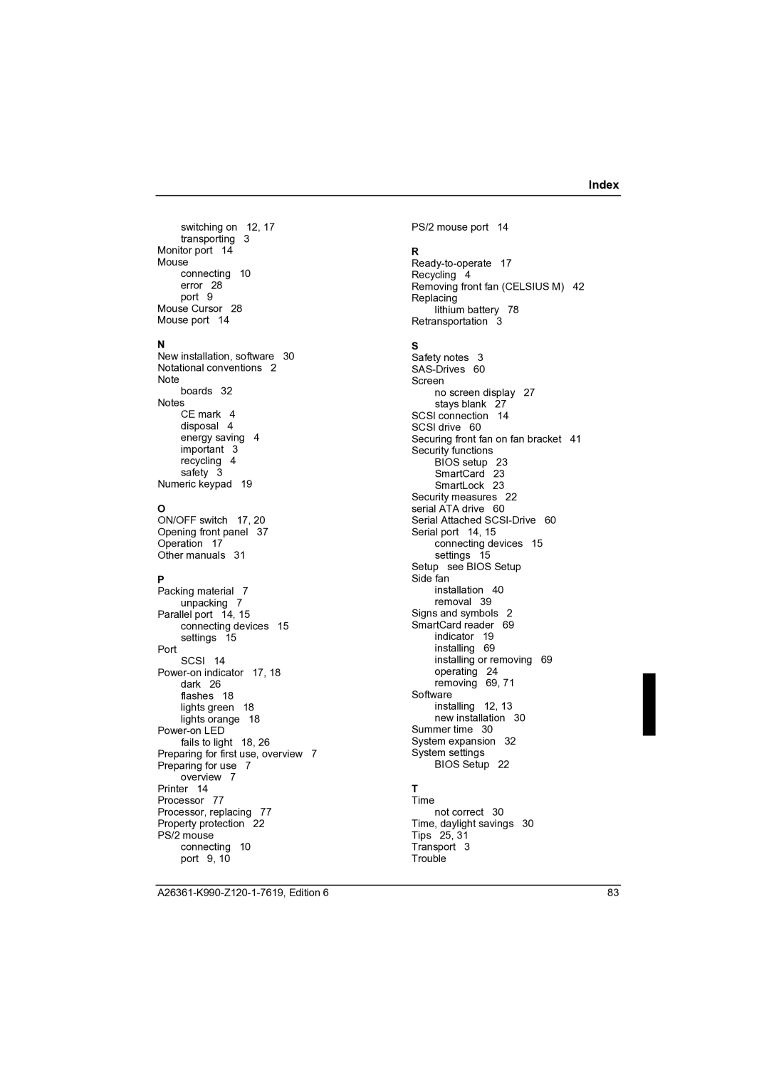 Fujitsu CELCIUS M/V/R manual Scsi 