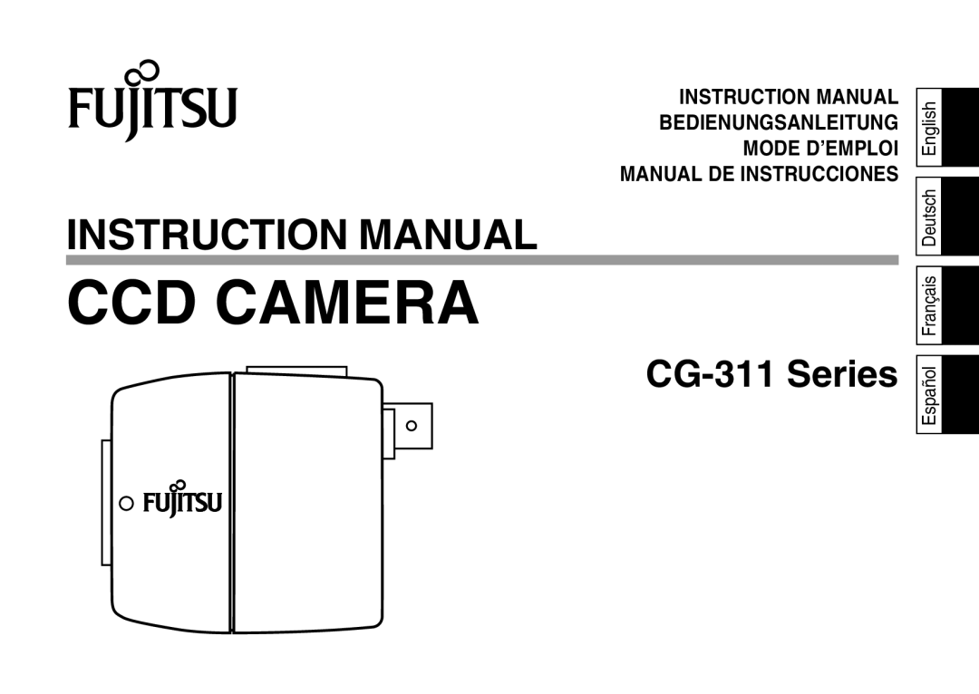 Fujitsu CG-311 SERIES instruction manual CCD Camera 